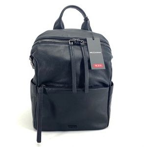 Tumi Mezzanine Pat Backpack Black Pebbled Leather